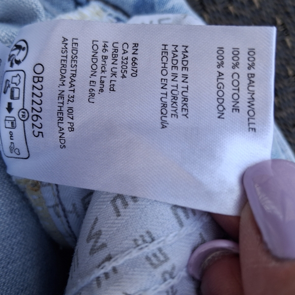 Free People Havasu Slouchy Longline Denim Shorts 27 Wide Leg Boho 90s Streetwear - Picture 10 of 12